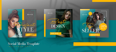 Social Media Template ( Instagram Posts ) adobe adobe illustrator adobe photoshop advertisement branding design fashion graphic design illustration instagram mockup posts style template