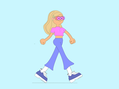 Walk Cycles 2d 2d animation ae ai animation cartoon character character animation illustration motion markus walk cycle walk cycles walk cycles animation