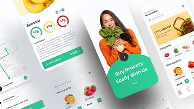 Grocery App Design creative design design ecommerce grocery grocery app product design shopping store ui ui ux design ui ux designer uidesign ux design