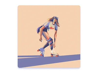 Summer Vibes art art direction artist artwork book cover design editorial girl graphic design illustration ipad pro print design procreate procreate illustration skating summer