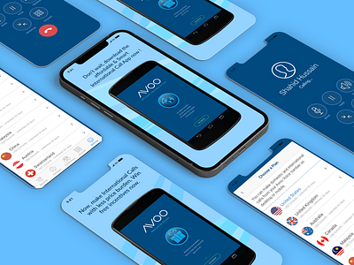 Avoo - a calling app app branding design graphic design logo typography ui ux