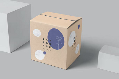 Carton Box Mockup app box branding design illustration logo mockup packaging packaging design