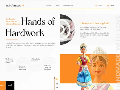 Indi Concept - Website Design modern website traditional art website ui design ux design web design website design