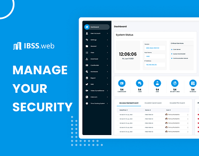 Security management software animation branding dashboard design illustration monitoring motion graphics system ui vector