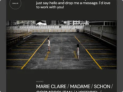 Per — Photographer about design photo photographer typography ui web