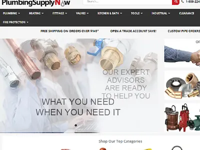 Plumbing Supply Now cdnconfiguration customshipping magento2architecture mailchimpintegration thememigration