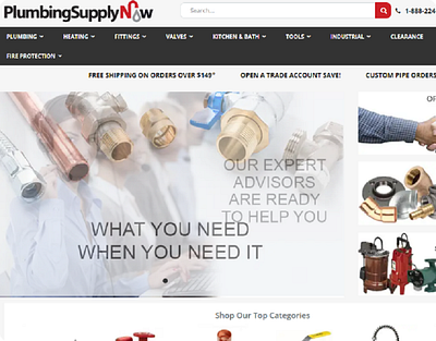 Plumbing Supply Now cdnconfiguration customshipping magento2architecture mailchimpintegration thememigration