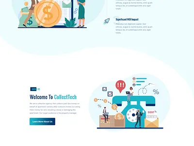 Rent Collection design illustration ui ux
