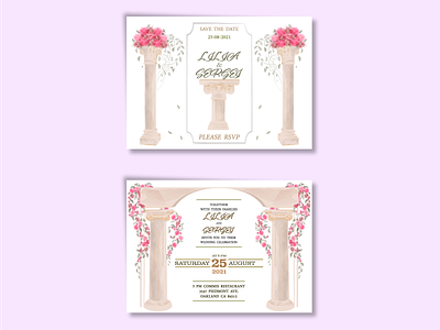 свадебное приглашение app branding design graphic design illustration logo typography vector