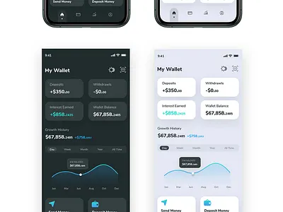 Wallet App app branding design ui ux