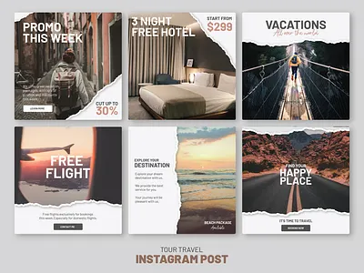 Tour Travel Instagram Post graphic design instagram feed instagrampost social media post travel tour vacation instagram post