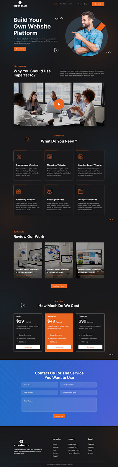 Website Building branding design illustration ui ux