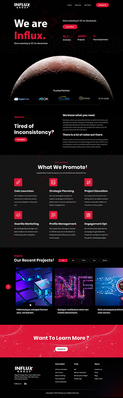 Marketing and Blockchain branding cryptocurrency investment design illustration ui ux