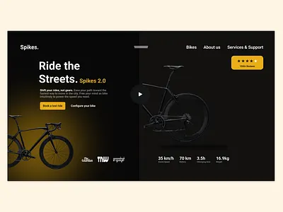 Bicycle sale landing page figma landing page ui web design website