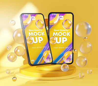 Free Phone Mockup 3D 3d 3d phone abstract clean design device display mockup phone phone mockup phone mockups presentation realistic simple smartphone ui ux web webpage website
