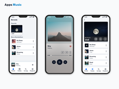 Apps Music app design music ui