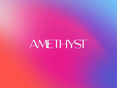 Amethyst - Clothing Wordmark Design amethyst branding cloth clothing clothing app logo clothing brand clothing logo clothing wordmark design creative design gradient gradient logo logo logo design modern platform urban urban style
