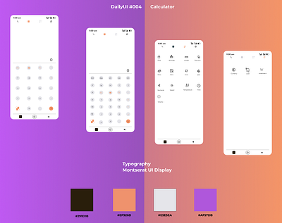 Calculator design ui ux