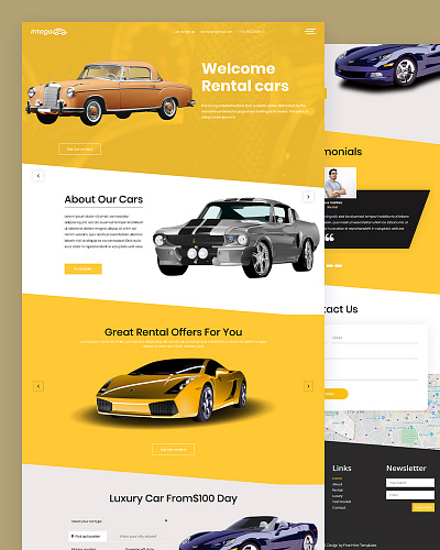 Intega bootstrap business car css html5 rental rental car responsive template