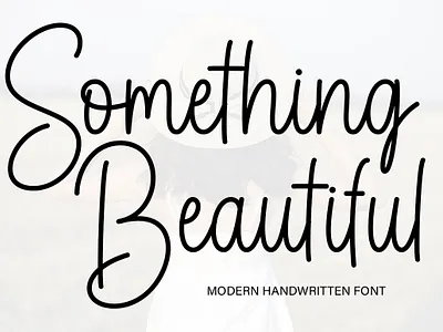 Something Beautiful craft font crafting font cute font handwritten lettering monoline new font script script font something besutiful spring font summer