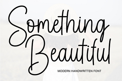 Something Beautiful craft font crafting font cute font handwritten lettering monoline new font script script font something besutiful spring font summer