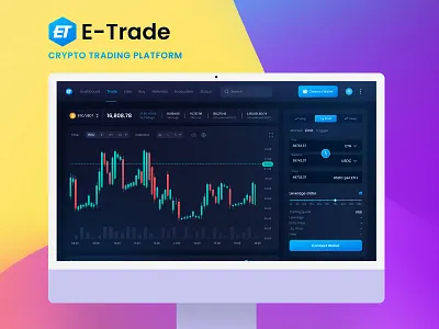 E-Trade - Crypto Trading Platform best dashboard design crypto dashboard crypto dashboard design dashboard design dashboard ui dashboard uiux trade trading trading dashboard trading platform web design website design