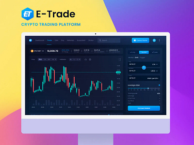 E-Trade - Crypto Trading Platform best dashboard design crypto dashboard crypto dashboard design dashboard design dashboard ui dashboard uiux trade trading trading dashboard trading platform web design website design