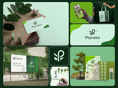 Planeta - Modern Plant P Logo Design Branding brand identity branding business logo creative logo design garden logo graphic design icons leaf logo logo logo design logo designer logo inspirations maintance company minimal modern logo p plant logo plant logo trendy logo unique logo