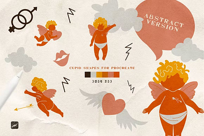 Free Baby & Cupids Procreate Stamps brush brushes cupid digital digital art love paint procreate procreate app procreate art procreate brush procreate brushes procreate stamp procreate stamps stamp stamps texture textures valentine valentines