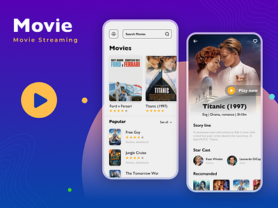 Movie Sharing Application app branding design graphic design typography ui ux