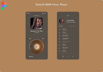 DailyUI #009 Music Player ui ux