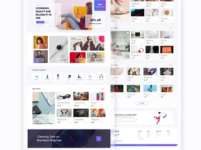 Ecommerce Landing Page clean design ecommerce fashion landingpage minimal ui ux website