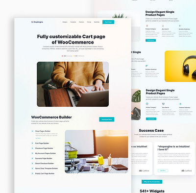 Landing Page clean design landing page minimal ui ux website