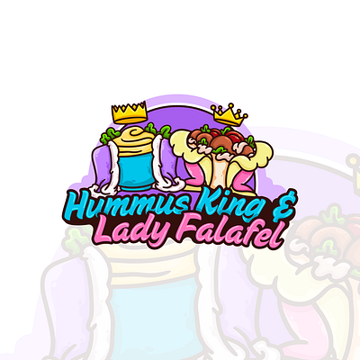 King & Lady branding character design crown crown logo design falafel falafel logo graphic design hummus hummus logo illustration king king logo logo logo design queen queen logo ui ux vector