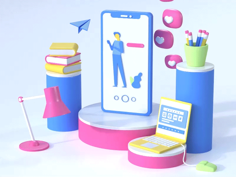 3D Animation UX/UI 3d animation adobe after effects animation cinema 4d graphic design modelling motion graphic motion graphics rigging ui uxui
