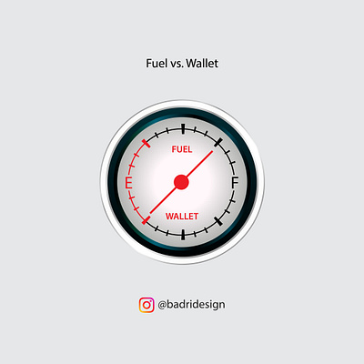 Fuel vs. Wallet advertising branding creative design design fuel graphic design graphicdesign illustration logo marketing vector