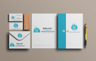 Brilho Vidros branding design graphic design illustration logo