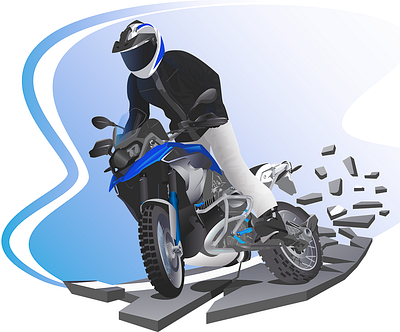 Biker bike biker illustration motorbike vector
