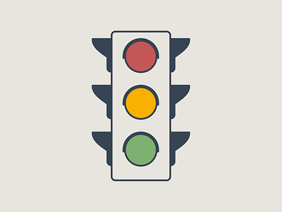 Stop Light flat green illustration red stop light stoplight street light yellow