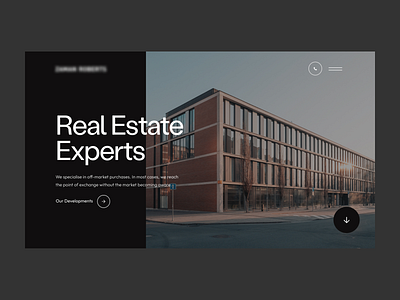 Real Estate: Hero Header concept design ui user experience user interface ux web website