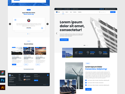 Daily UI #002 : Solar Landing Page Design design energy landing landing page solar ui ui design ui ux ux ux design web web design