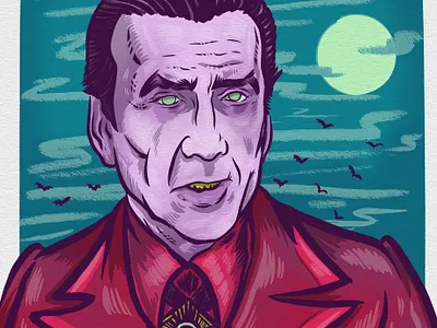 NIC CAGE: Dracula dracula drawing illustration monsters nic cage portrait procreate vampire