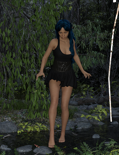 Cover Woman in Woods 3d design graphic design illustration