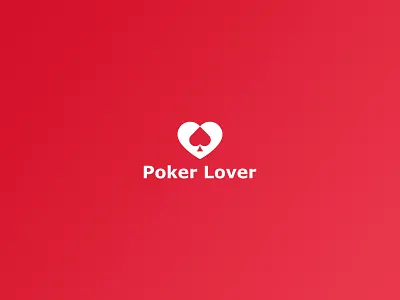 Poker lover brand brandidentity branding clean creative design flat graphic design identity logo logodesign logomacker logotype lover minimalist modern poker simple unique vector