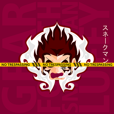 Luffy Gear 4th SnakeMan design illustration luffy mask maskrenaissance onepiece renaissance vectorart