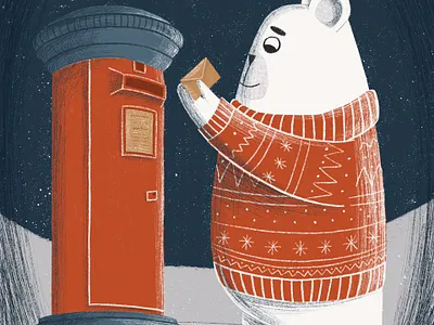 CHRISTMAS BEAR 2d book children`s book design illustration illustrations sticker stickers