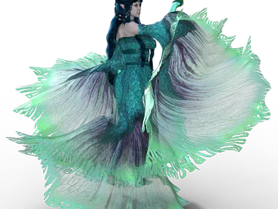 3d model water fairy 3d design graphic design illustration