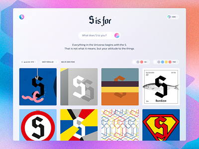 S is for... bauhaus crypto figma fintech marketplace nft product design search ui design ux web service