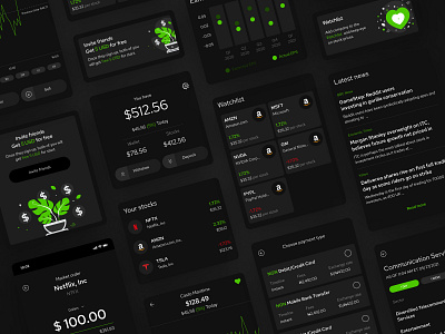 Investment app design app components desing figma investing investment investment app mobie app ui ui design ux