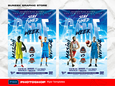 Basketball Flyer neon